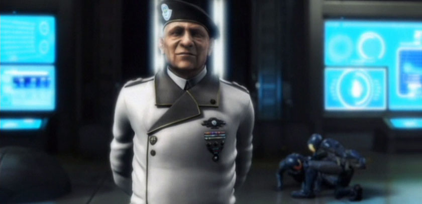 A generic military villain in Metroid: Other M